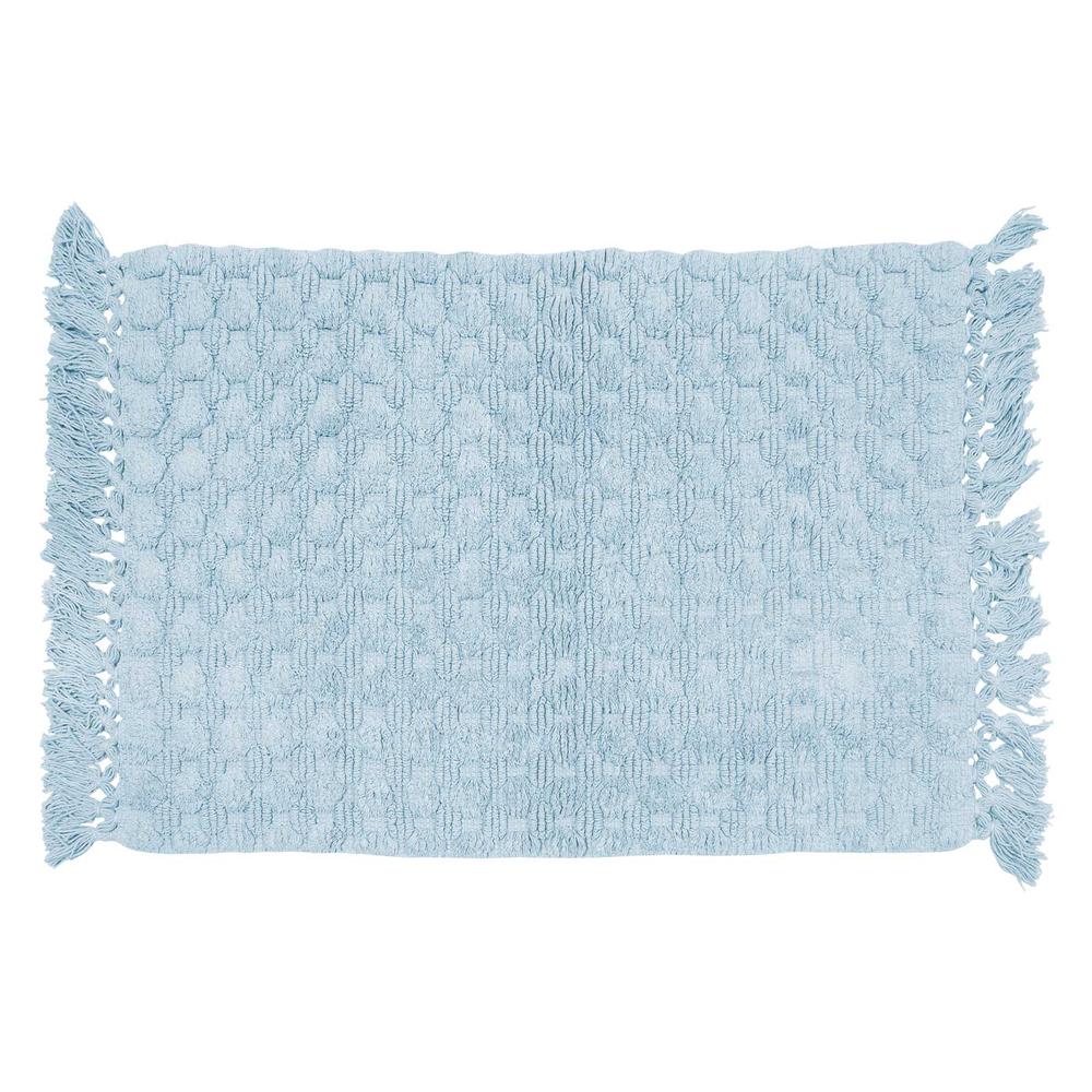 Ταπέτο Μπάνιου Βαμβακερό 50x80εκ. Bathmats 0564 Das Home (Ύφασμα: Βαμβάκι 100%, Χρώμα: Γαλάζιο ) - Das Home - 420750800564