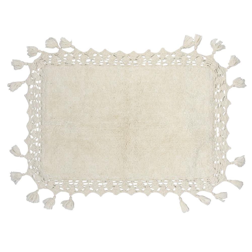 Das Home Ταπέτο Μπάνιου Βαμβακερό 50x80εκ. Bathmats 0566 Das Home (Ύφασμα: Βαμβάκι 100%, Χρώμα: Εκρού ) - Das Home - 420750800566