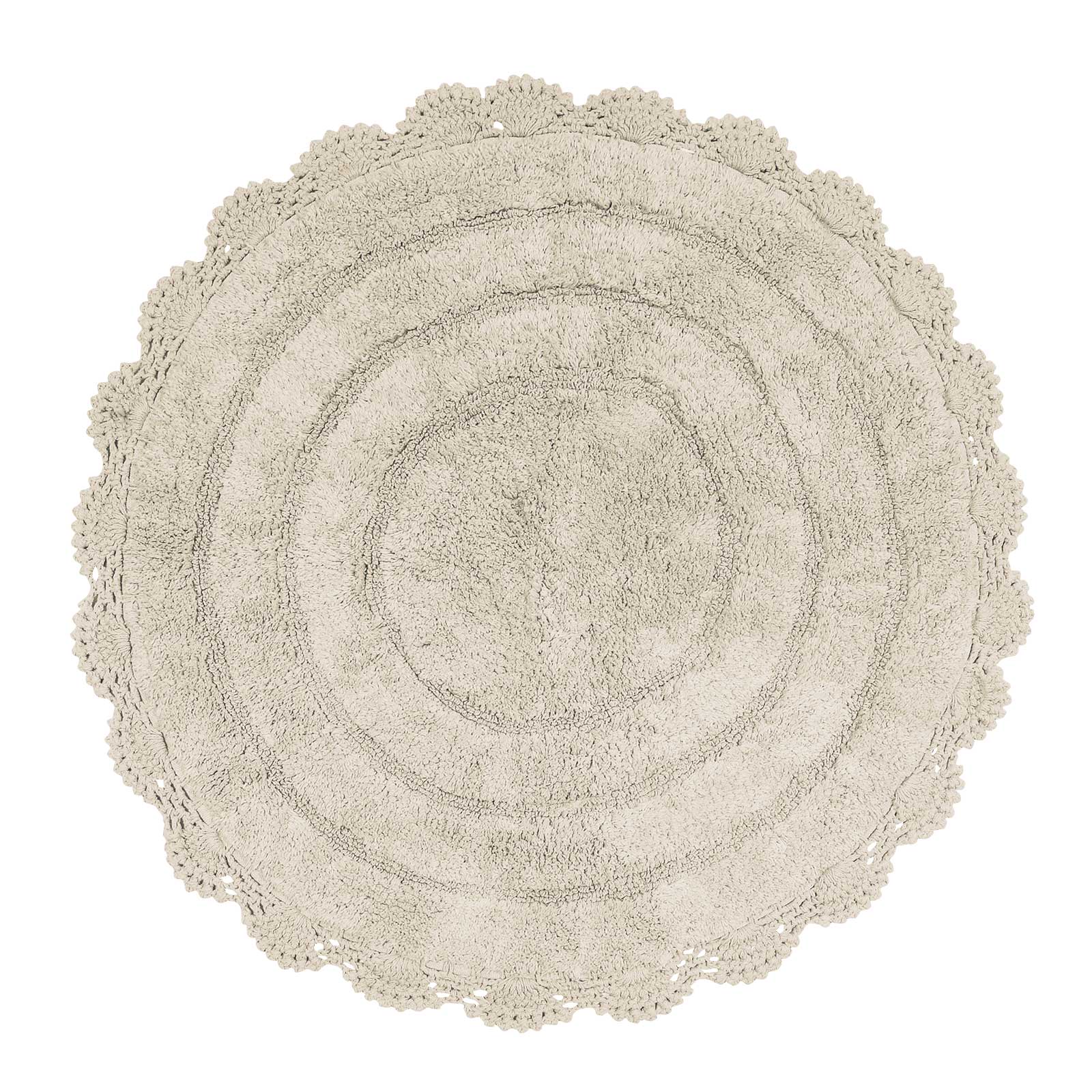 Ταπέτο Μπάνιου Στρογγυλό Βαμβακερό Φ60εκ. Bathmats 0633 Das Home (Ύφασμα: Βαμβάκι 100%, Χρώμα: Μπεζ) - Das Home - 420760900633