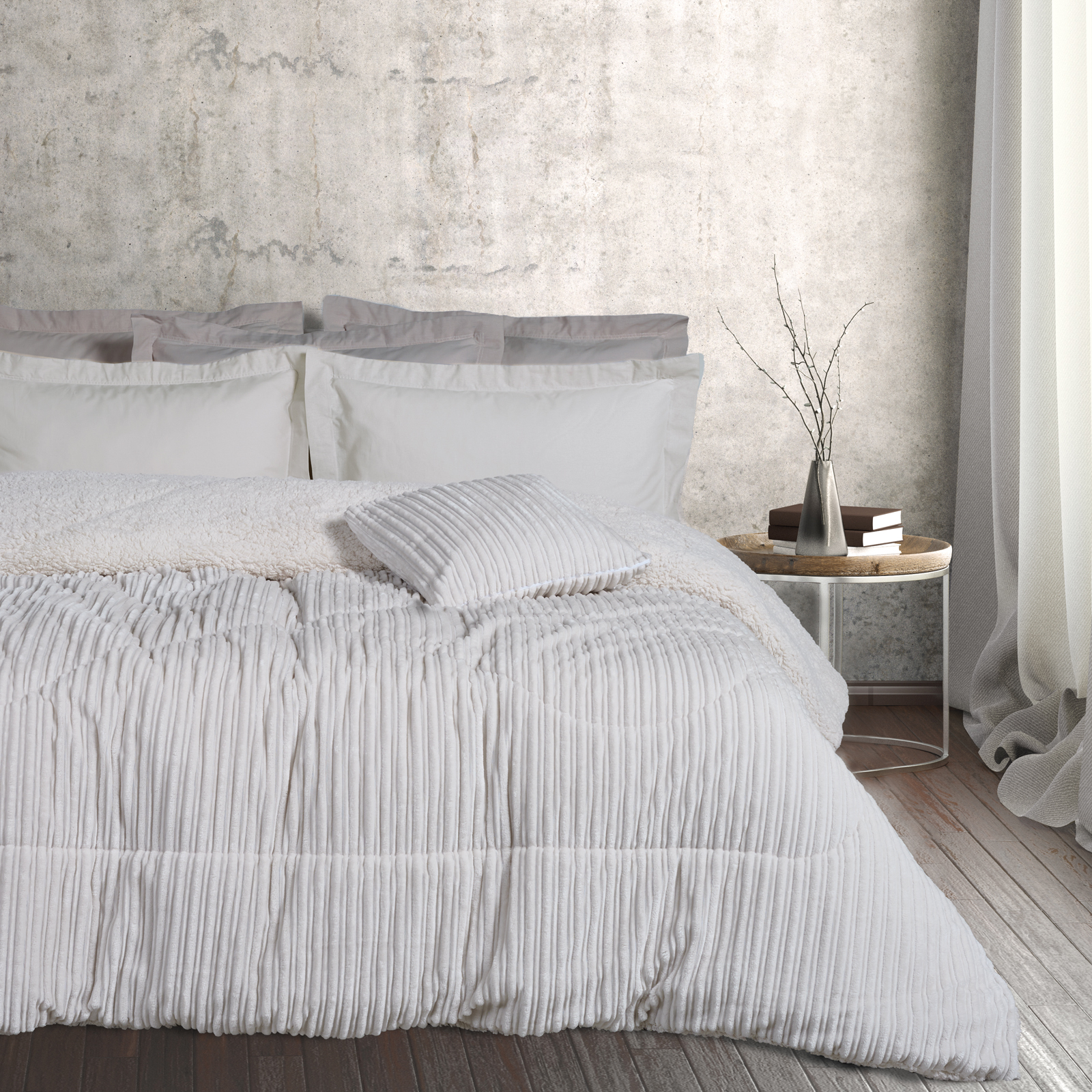 Das Home Κουβερτοπάπλωμα Fleece-Sherpa Μονό 160x220εκ. Blankets 1178 Dusty Ιβουάρ Das Home (Ύφασμα: Polyester, Χρώμα: Ιβουάρ, Μέγεθος: Μονά) - Das Home - 421910101178