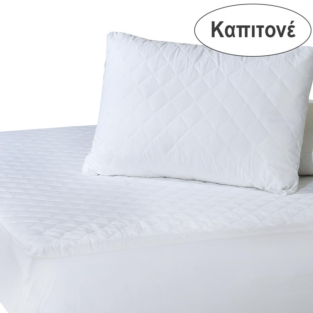 Das Home Επίστρωμα Βαμβακερό Καπιτονέ 120x200+35εκ. Comfort 1088 Das Home (Ύφασμα: Βαμβάκι 100%, Χρώμα: Λευκό) - Das Home - 421912201088