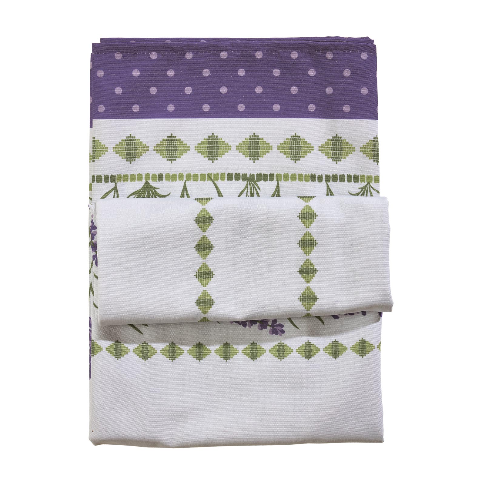 Das Home Χριστουγεννιάτικο Runner Polyester 45x140εκ. Christmas 0722 Λευκό-Μωβ-Πράσινο Das Home (Χρώμα: Λευκό, Ύφασμα: 70% Πολυεστέρας-30% Βαμβάκι) - Das Home - 427451400722