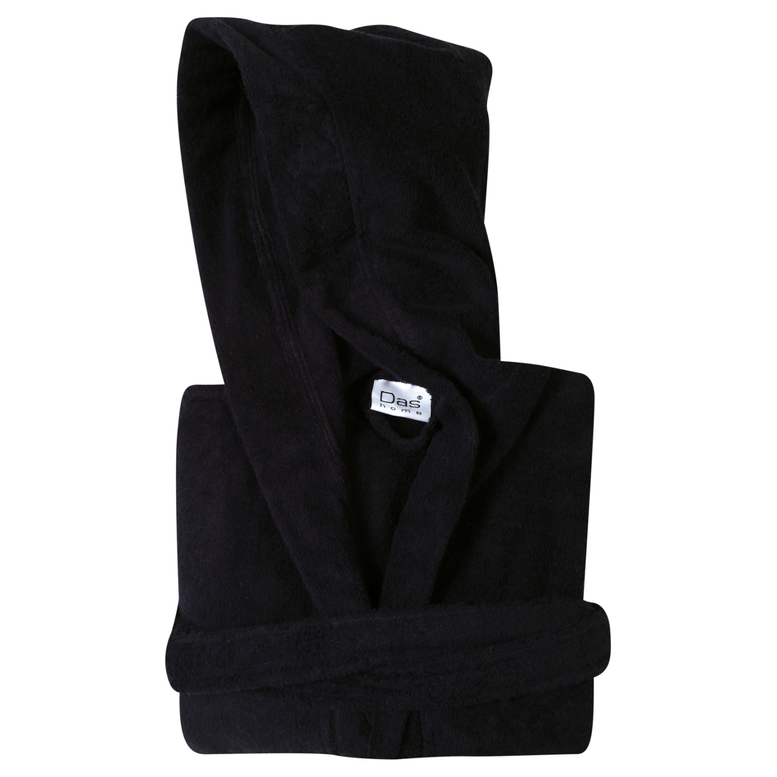 Das Home Μπουρνούζι Ενηλίκων Βαμβακερό Extra Large Casual 5910 Μαύρο Das Home (Ύφασμα: Βαμβάκι 100%, Χρώμα: Μαύρο, Μέγεθος: Extra Large) - Das Home - 460180405910