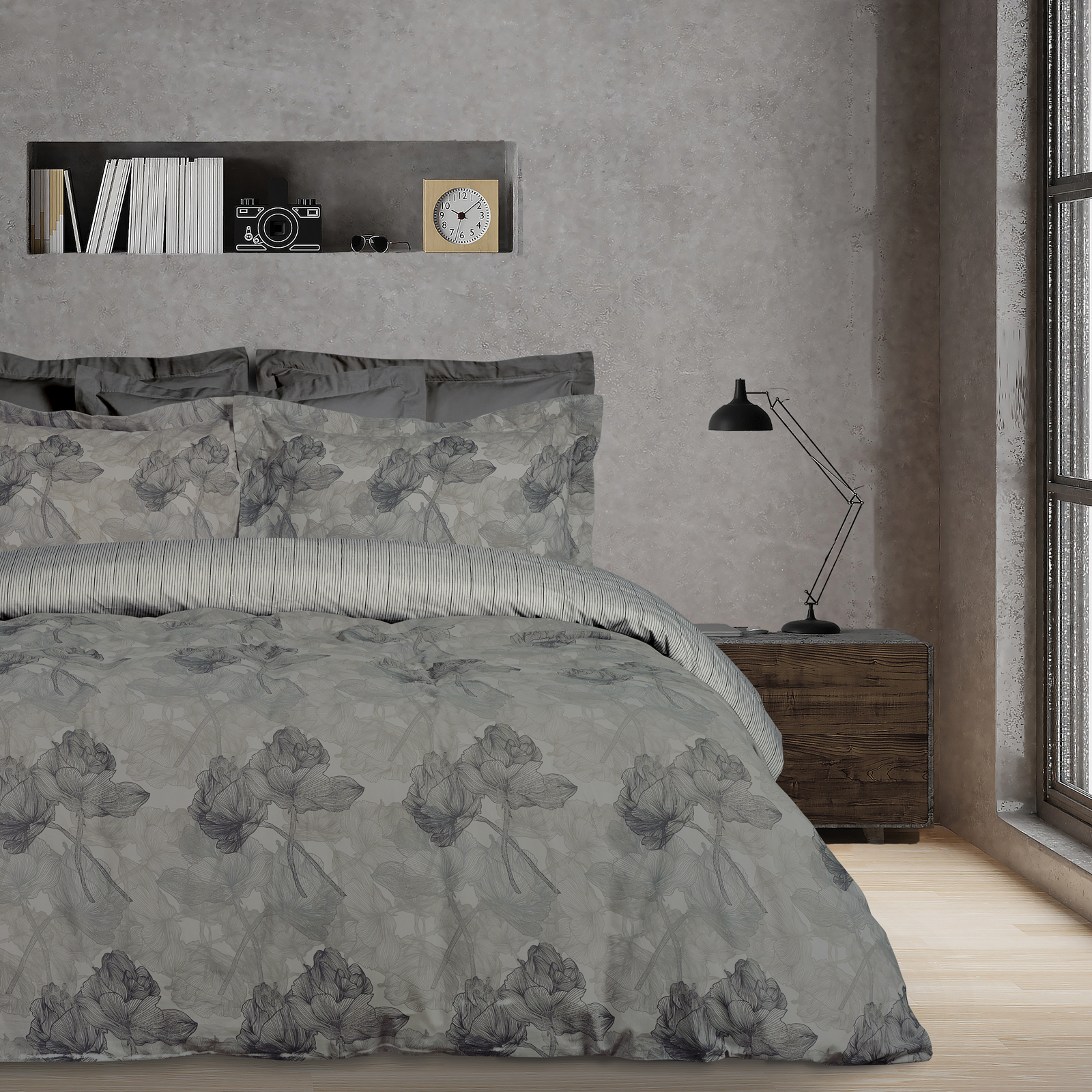 Σετ Σεντόνια Polycotton Μονά Με Λάστιχο 120x200+35εκ. C