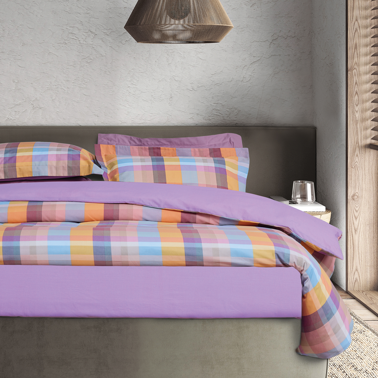Σετ Σεντόνια Polycotton Μονά Με Λάστιχο 120x200+35εκ. Casual 5456 Multicolor Das Home (Τύπος κατωσέντονου: Με Λάστιχο, Ύφασμα: 70% Βαμβάκι-30% Polyester, Μέγεθος: Μονά, Χρώμα: Multicolor) - Das Home - 502106105456