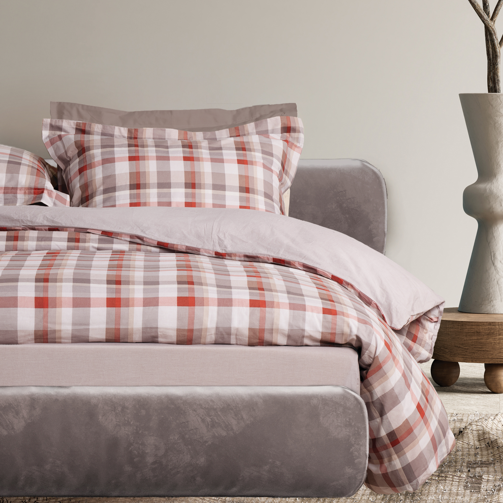 Σετ Σεντόνια Βαμβακερά Μονά 170x260εκ. Happy 9690 Das Home (Ύφασμα: Βαμβάκι 100%, Τύπος κατωσέντονου: Χωρίς Λάστιχο, Μέγεθος: Μονά, Χρώμα: Taupe) - Das Home - 502108109690