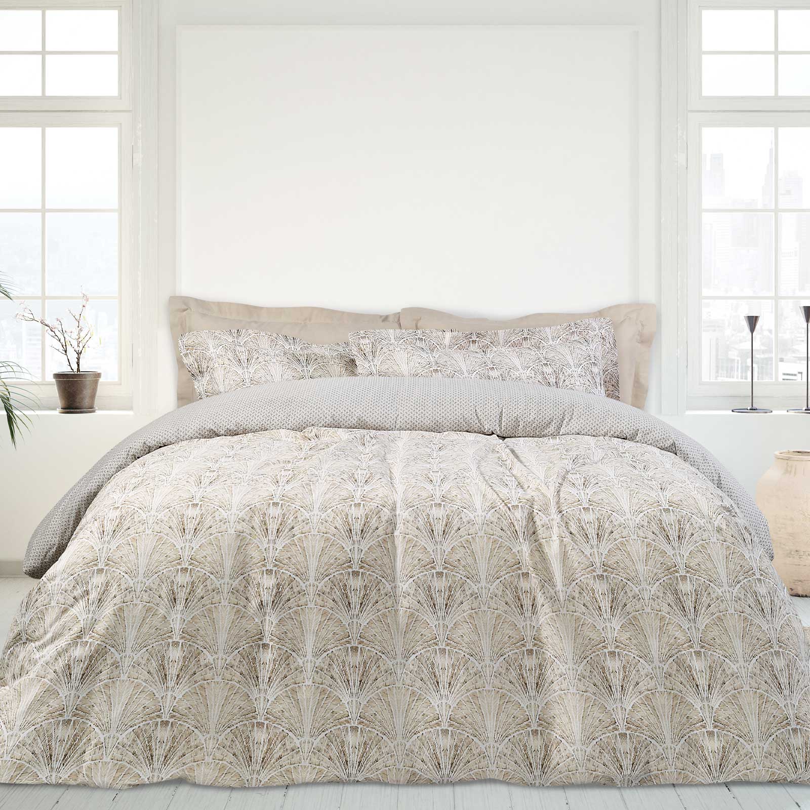 Σετ Σεντόνια Polycotton Διπλά Με Λάστιχο 150x200+35εκ. Casual 5405 Κρεμ-Μπεζ Das Home (Τύπος κατωσέντονου: Με Λάστιχο, Χρώμα: Μπεζ, Ύφασμα: 70% Βαμβάκι-30% Polyester, Μέγεθος: Διπλά) - Das Home - 502108305405