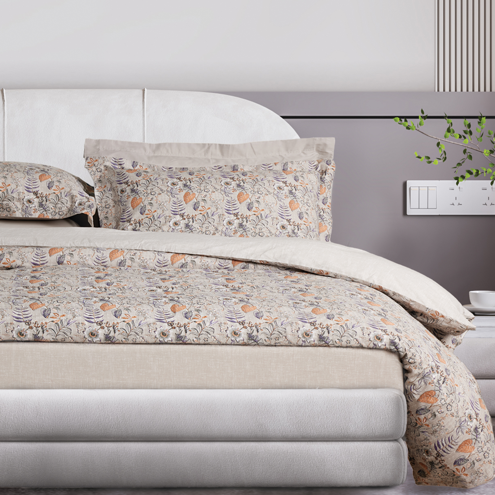 Σετ Σεντόνια Βαμβακερά King 260x280εκ. Happy 9687 Beige Das Home (Ύφασμα: Βαμβάκι 100%, Τύπος κατωσέντονου: Χωρίς Λάστιχο, Χρώμα: Μπεζ, Μέγεθος: King Size) - Das Home - 502108309687