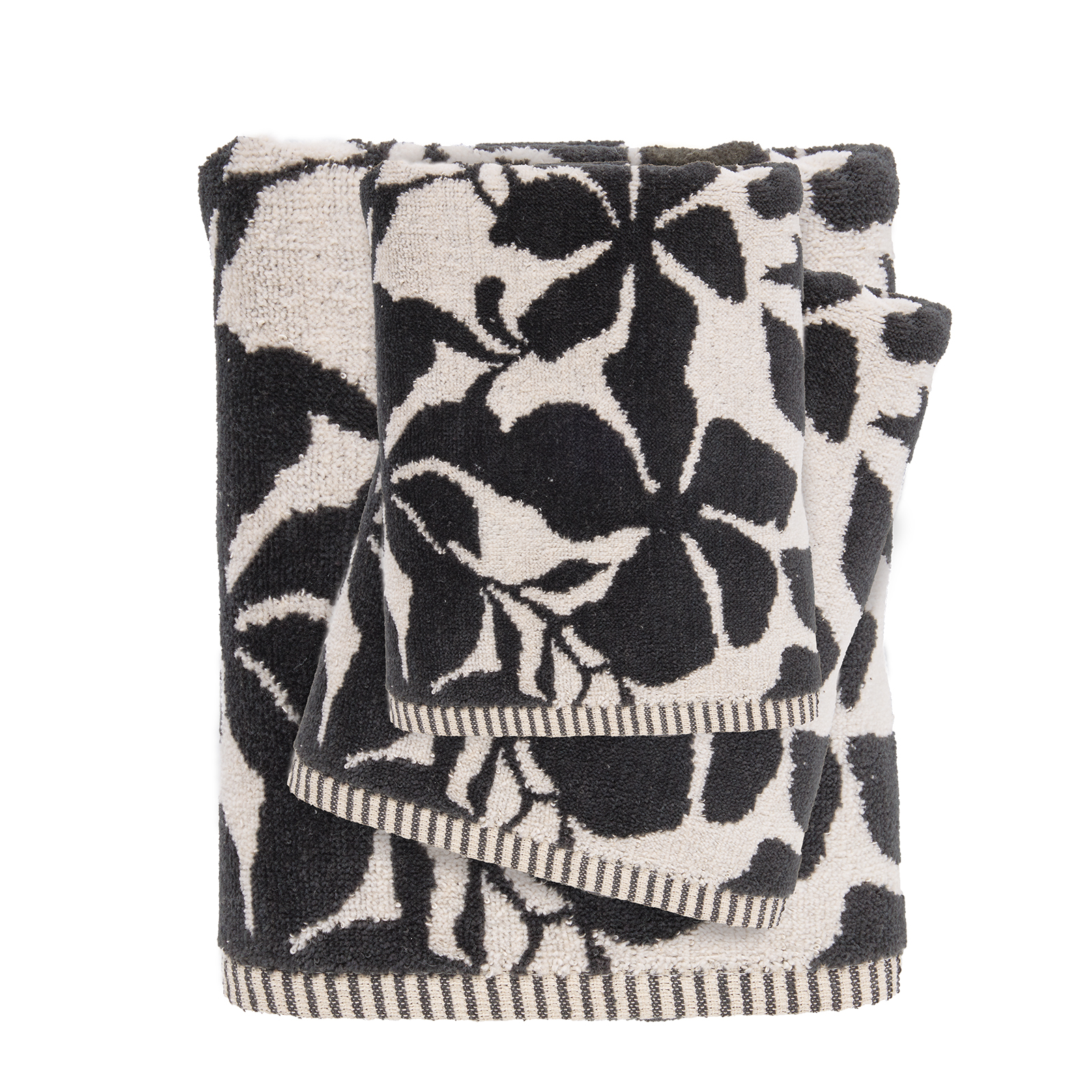 Σετ Πετσέτες 3τμχ Βαμβακερές Daily 0795 Black Das Home 