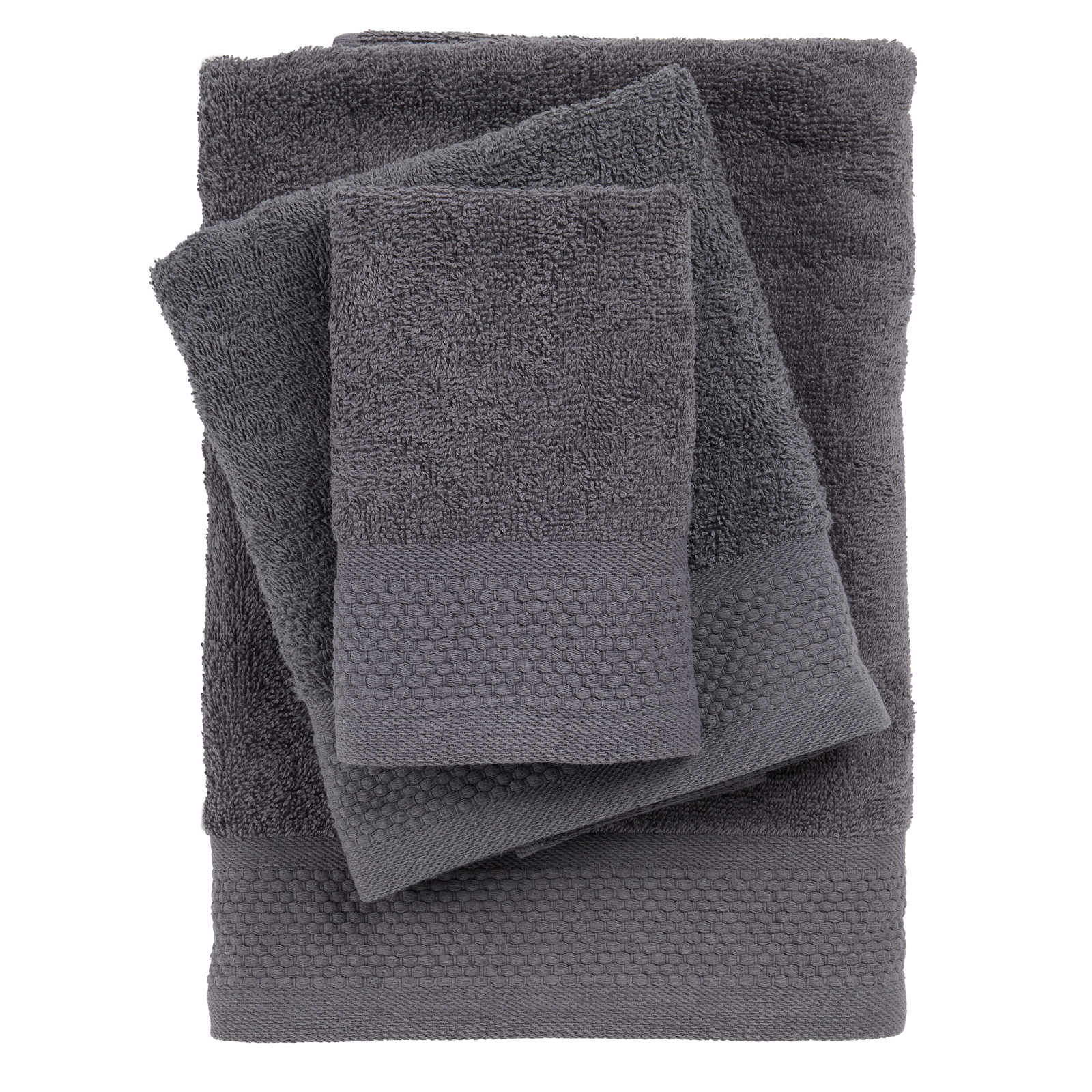 Das Home Σετ Πετσέτες 3τμχ Βαμβακερές Best 0835 Dark Grey Das Home (Ύφασμα: Βαμβάκι 100%, Χρώμα: Ανθρακί, Μέγεθος: Σετ) - Das Home - 530708000835
