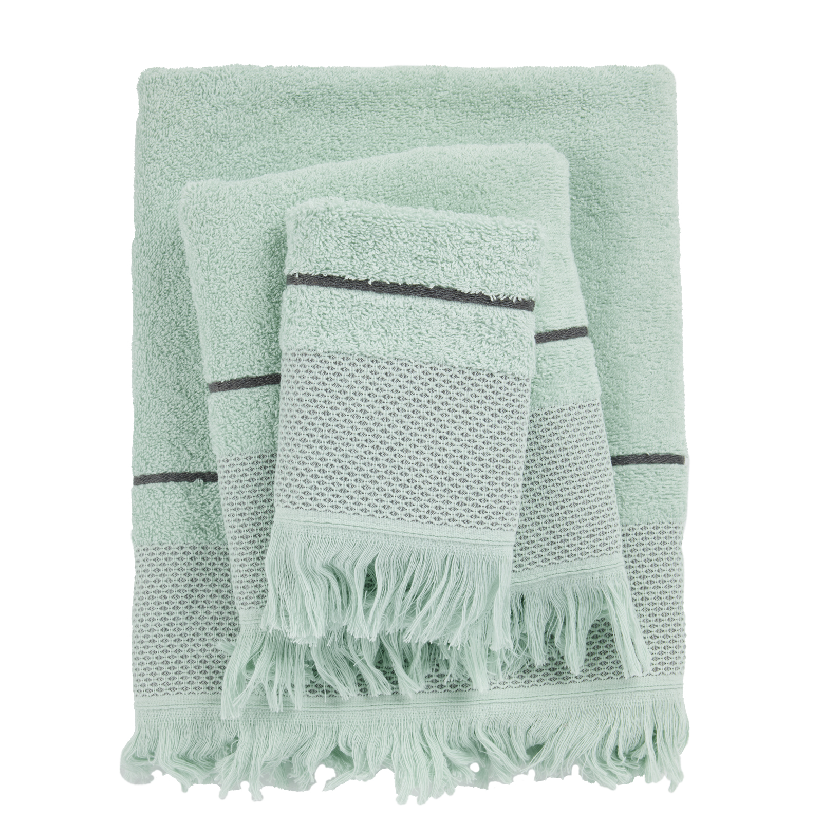 Das Home - ΣΗΜΑΝΤΙΚΟ: Σε περίπτωση διαφοράς τιμής από το κατάστημα ισχύει παντα και μόνο η τιμή του καταστήματος Σετ Πετσέτες 3τμχ Βαμβακερές Best 0839 Mint Das Home (Ύ