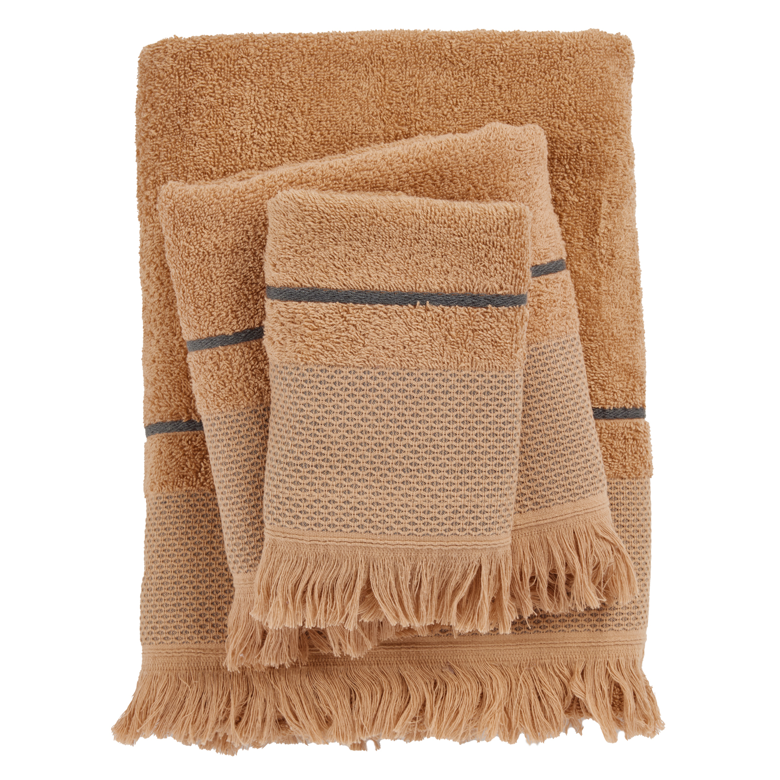 Σετ Πετσέτες 3τμχ Βαμβακερές Best 0843 Teracotta Das Ho