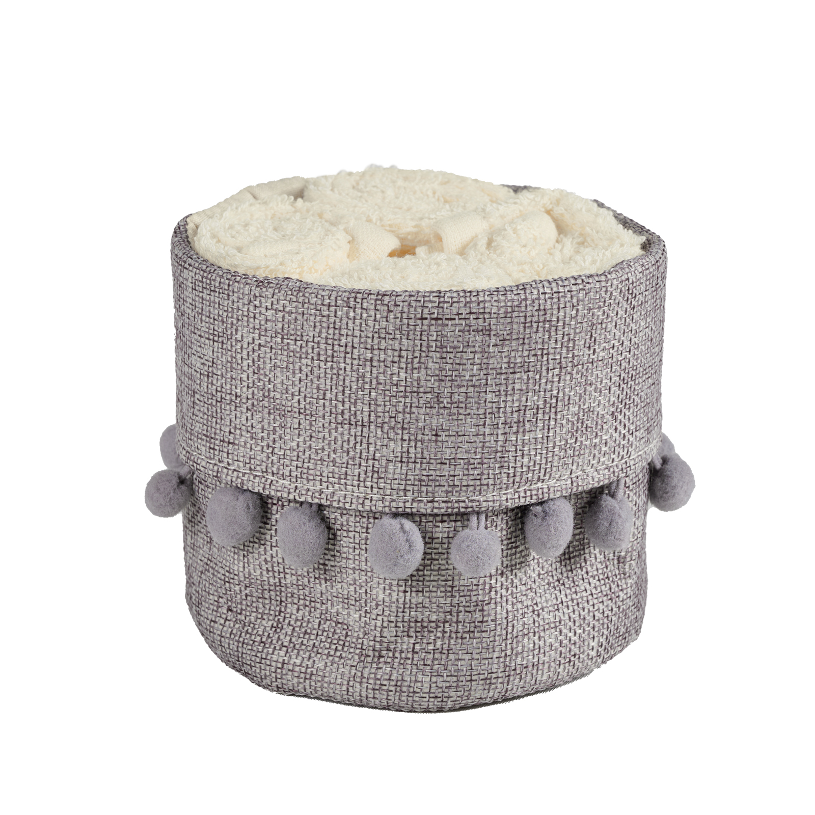 Das Home Σετ Πετσέτες Χεριών 4τμχ Soft Ecru Με Καλάθι 4010 Das Home (Ύφασμα: Βαμβάκι 100%, Χρώμα: Εκρού , Μέγεθος: Χεριών ) - Das Home - 530708004010