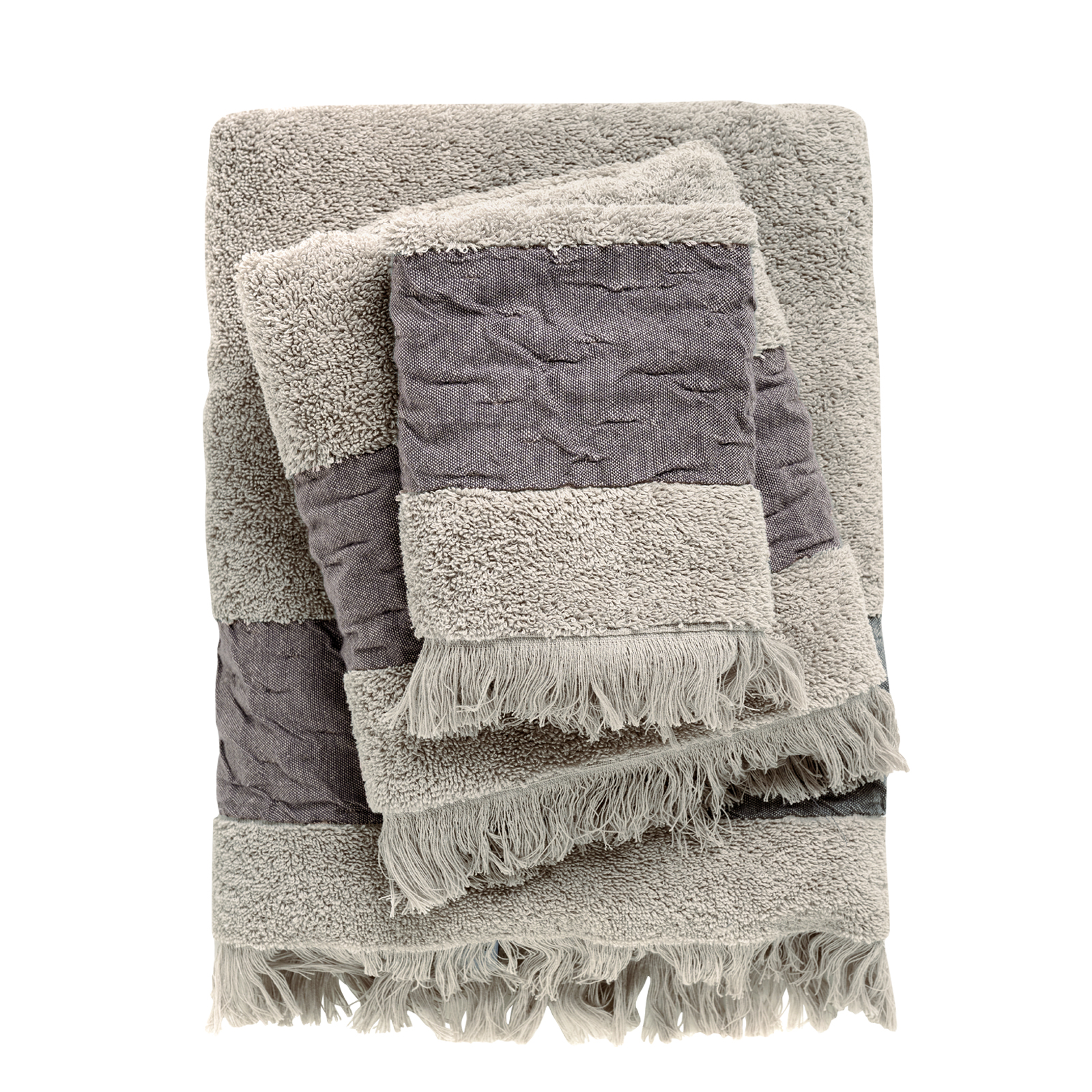 Σετ Πετσέτες 3τμχ Βαμβακερές Daily 0745 Taupe Das Home 