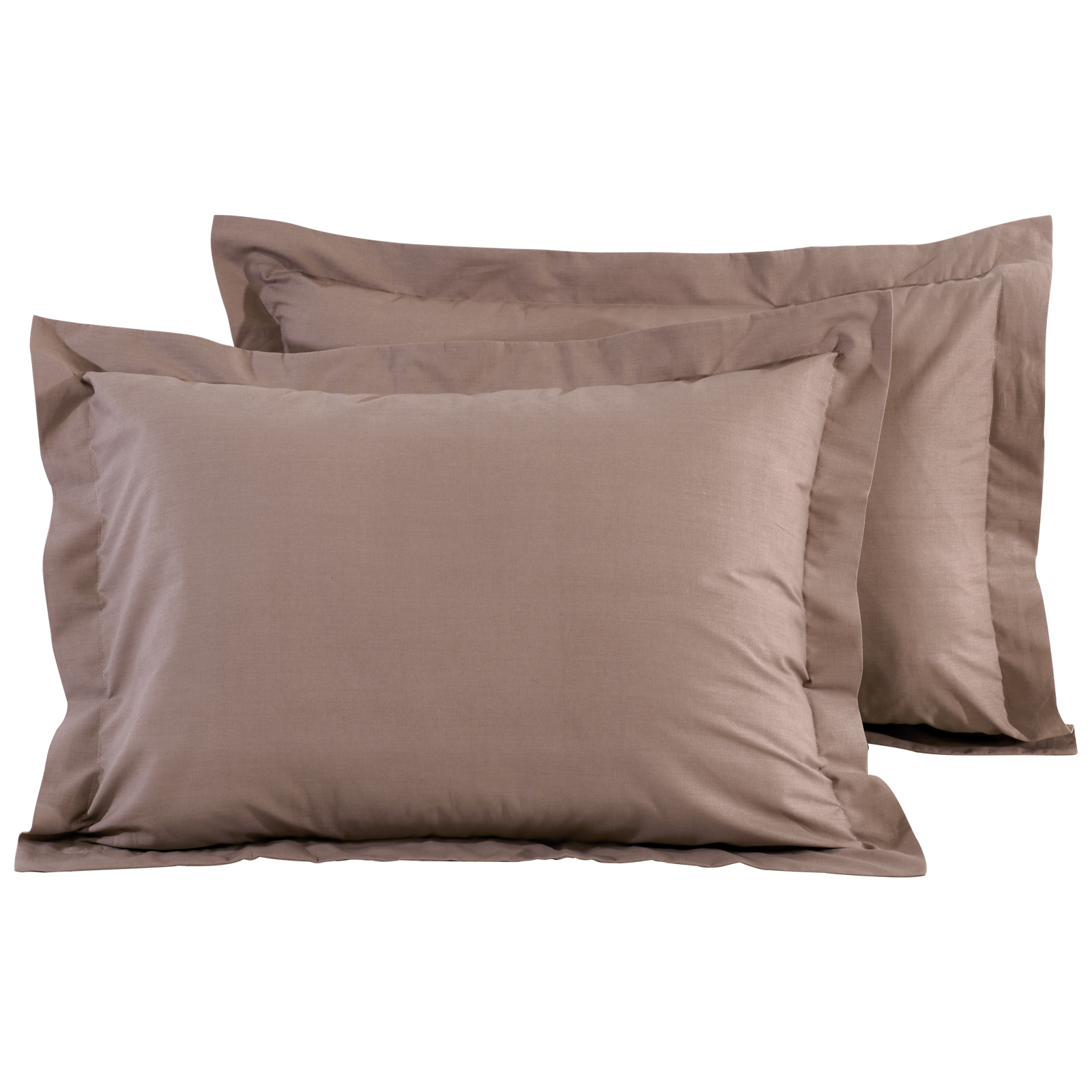 Ζεύγος Μαξιλαροθήκες Βαμβακερές Oxford 50x70+5εκ. Best Line 1003 Das Home (Ύφασμα: Βαμβάκι 100%, Χρώμα: Σπαγγί) - Das Home - 533400001003