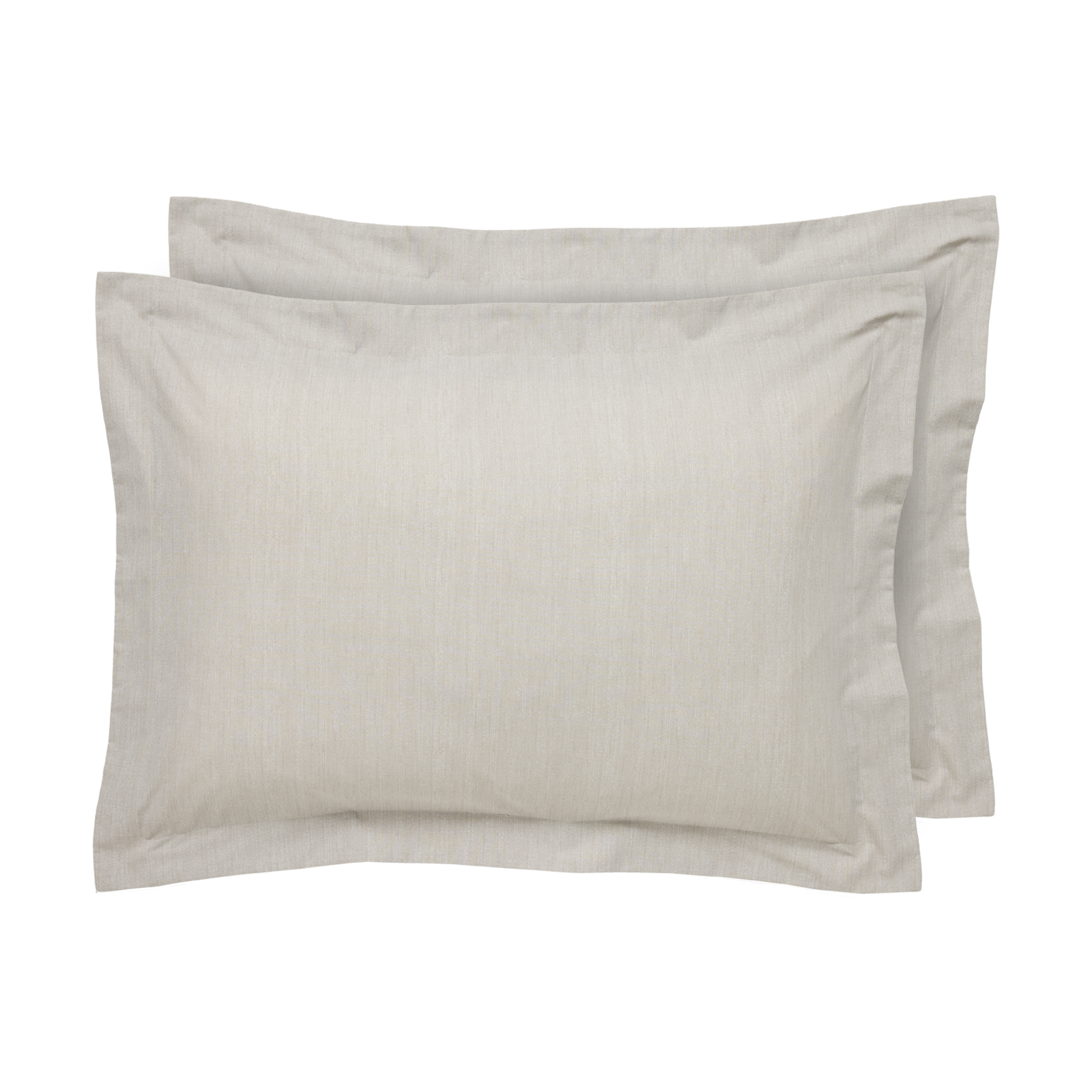 Ζεύγος Μαξιλαροθήκες Polycotton 50x70+5εκ. Oxford Casual 5445 Taupe Das Home (Ύφασμα: 70% Βαμβάκι-30% Polyester, Χρώμα: Taupe) - Das Home - 533400005445