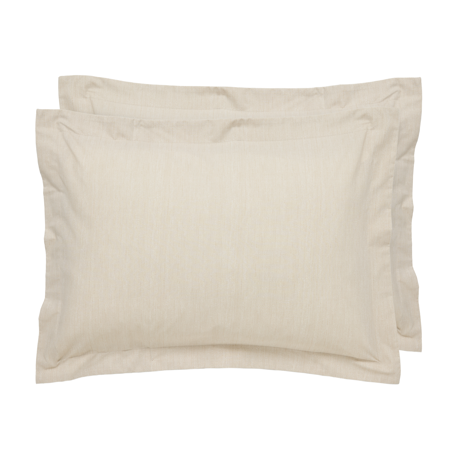 Ζεύγος Μαξιλαροθήκες Polycotton 50x70+5εκ. Oxford Casual 5446 Beige Das Home (Χρώμα: Μπεζ, Ύφασμα: 70% Βαμβάκι-30% Polyester) - Das Home - 533400005446