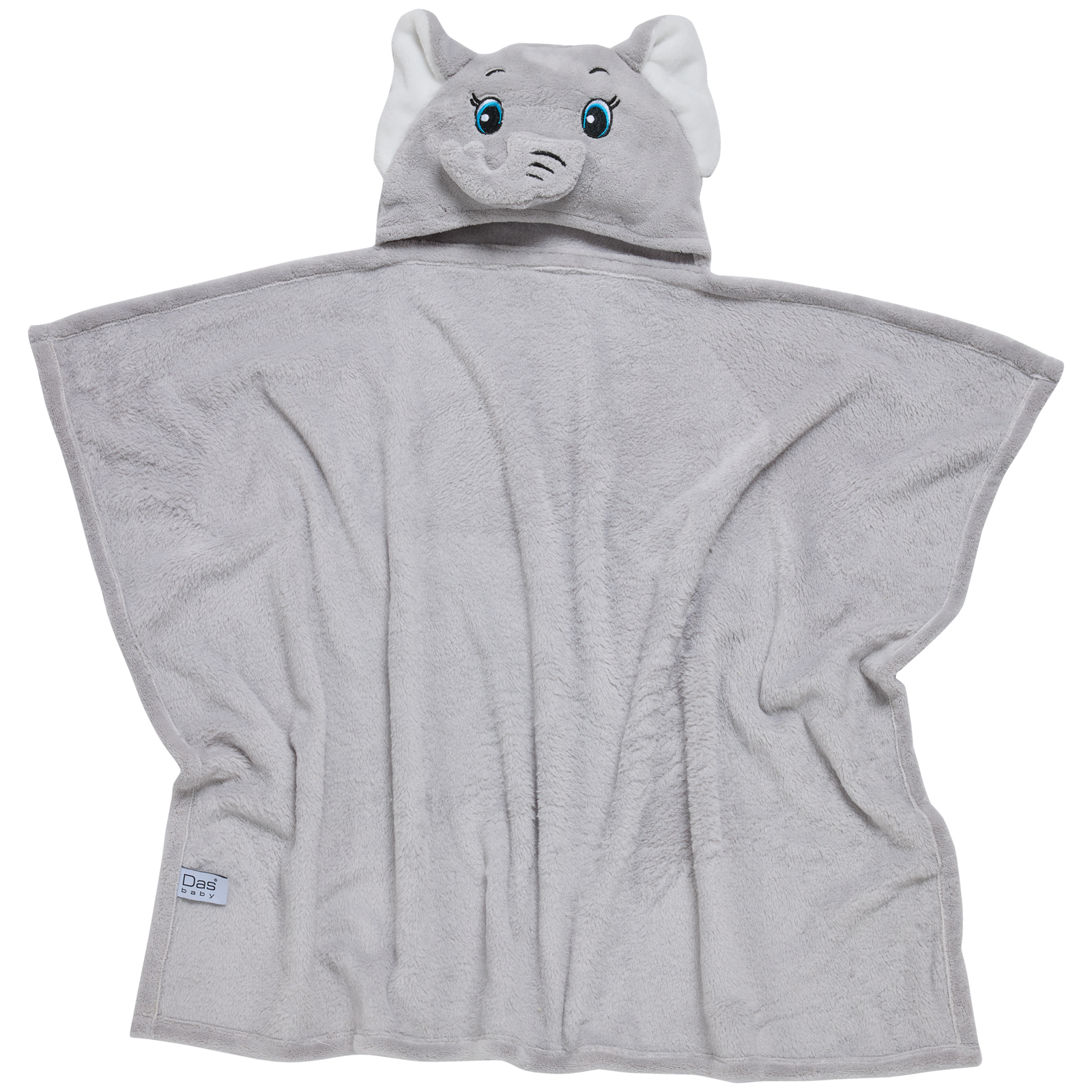 Das Baby Κάπα Με Κέντημα Polyester 70x90εκ. Bath 4945 Γκρι Das Baby (Ύφασμα: Polyester, Χρώμα: Γκρι, Μέγεθος: Βρεφικό) - Das Baby - 620711004945