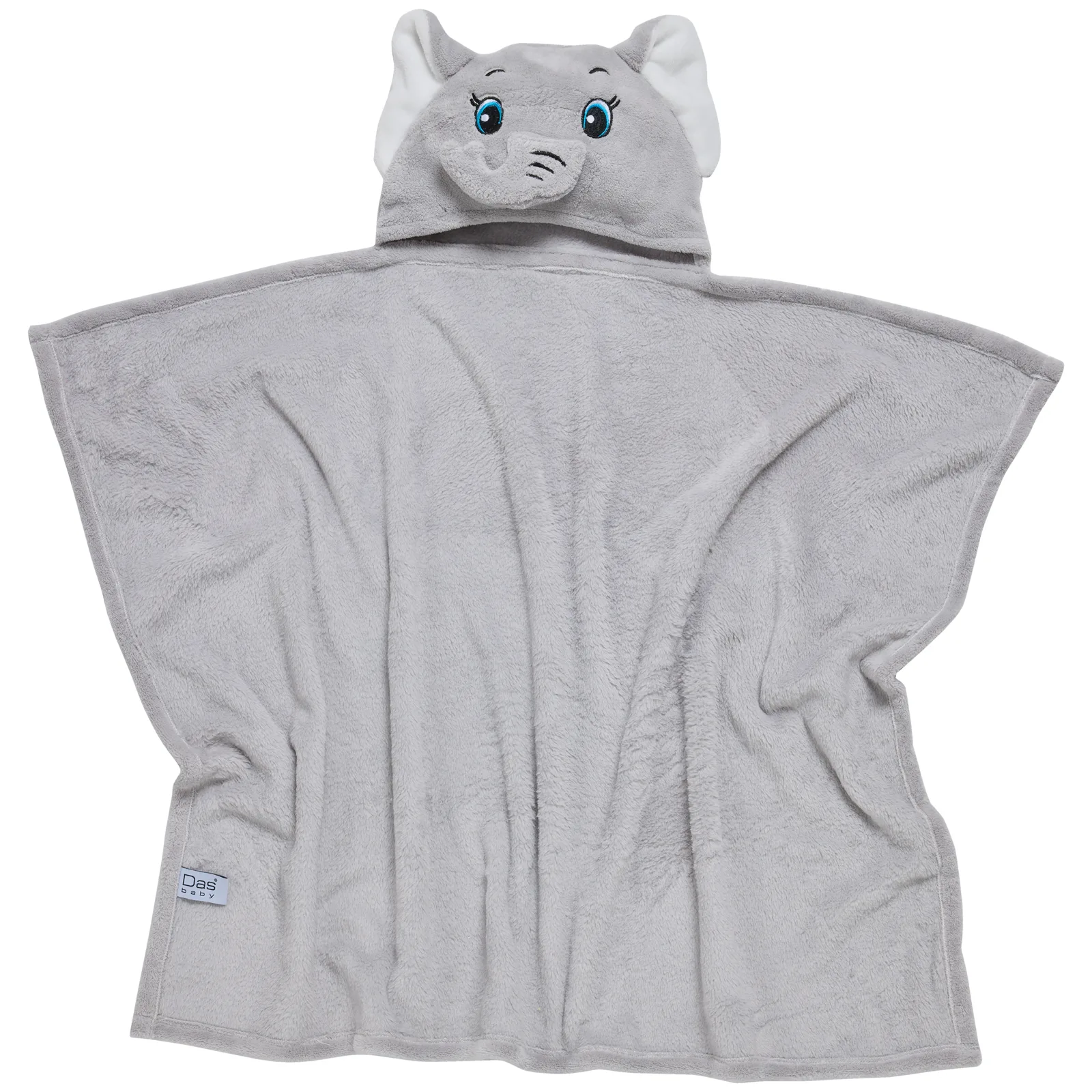 Das Baby Κάπα Με Κέντημα Polyester 70x90εκ. Bath 4945 Γκρι Das Baby (Ύφασμα: Polyester, Χρώμα: Γκρι, Μέγεθος: Βρεφικό) - Das Baby - 620711004945