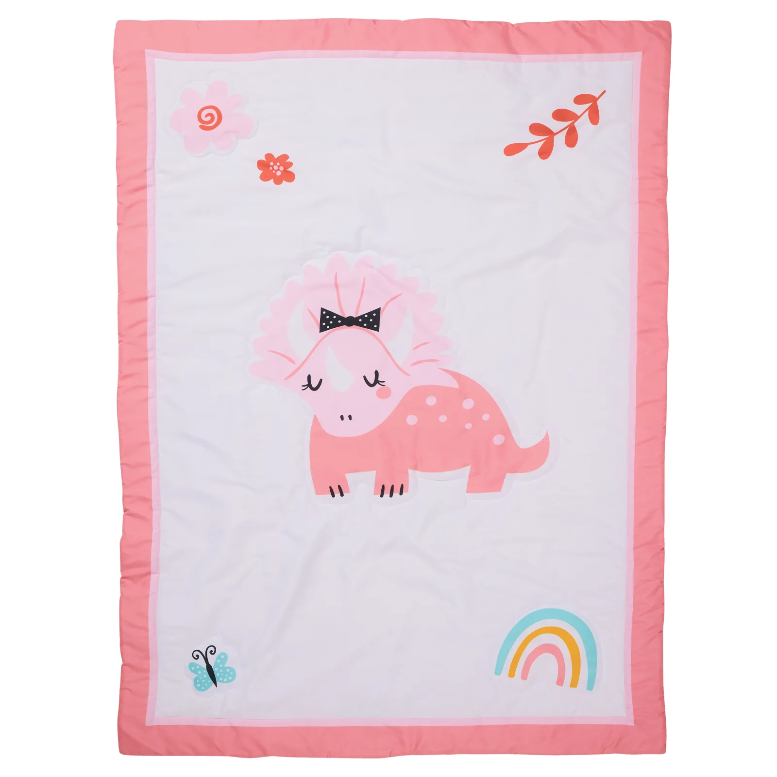 Das Baby Κουβερλί Microfiber Κούνιας 110x150εκ. Fun 4936 Ροζ-Λευκό Das Baby (Ύφασμα: Microfiber, Χρώμα: Λευκό) - Das Baby - 621011104936