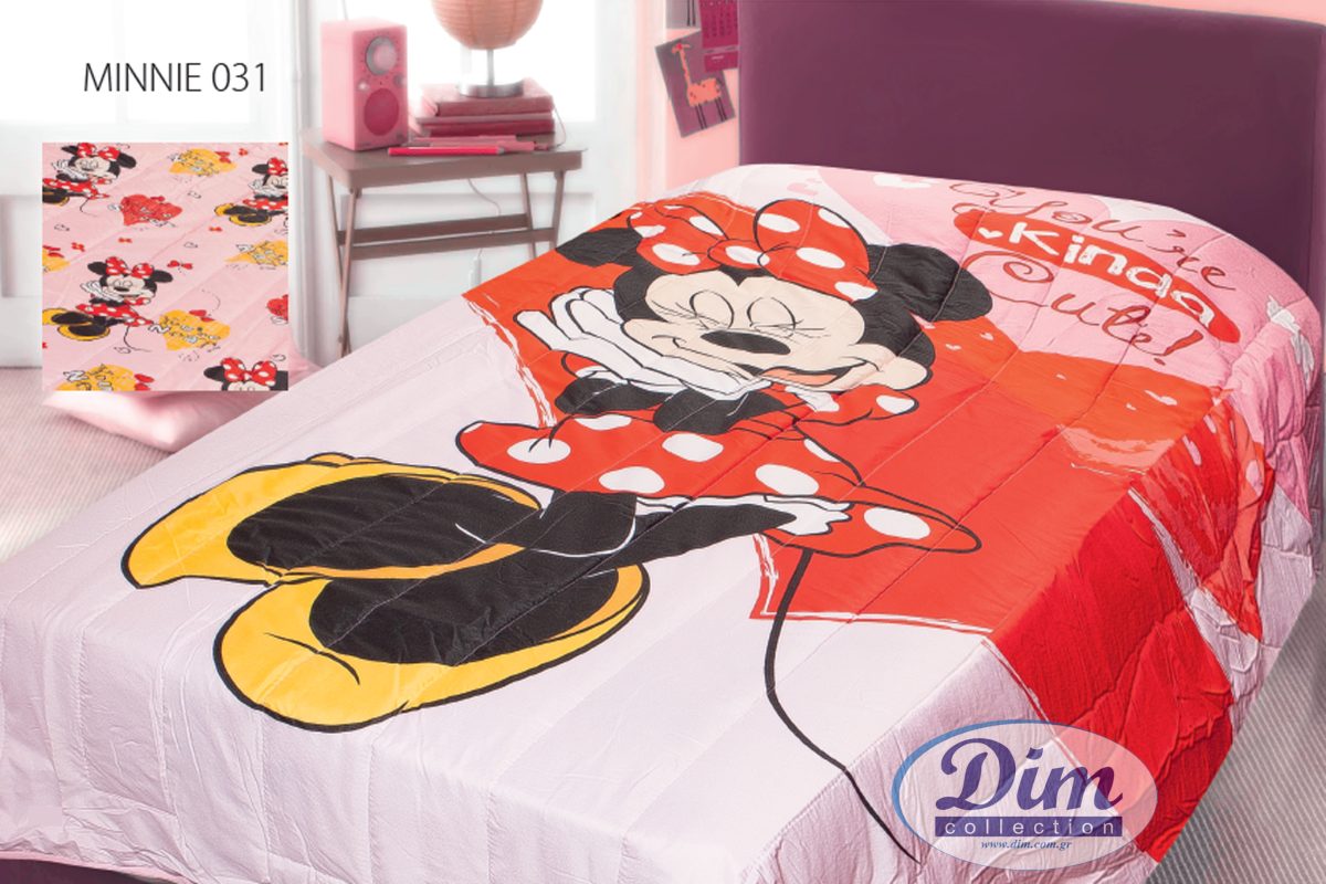 Disney - ΣΗΜΑΝΤΙΚΟ: Σε περίπτωση διαφοράς τιμής από το κατάστημα ισχύει παντα και μόνο η τιμή του καταστήματος Πάπλωμα Διπλής Όψεως Μονό 160x250εκ. Minnie 031 Digital