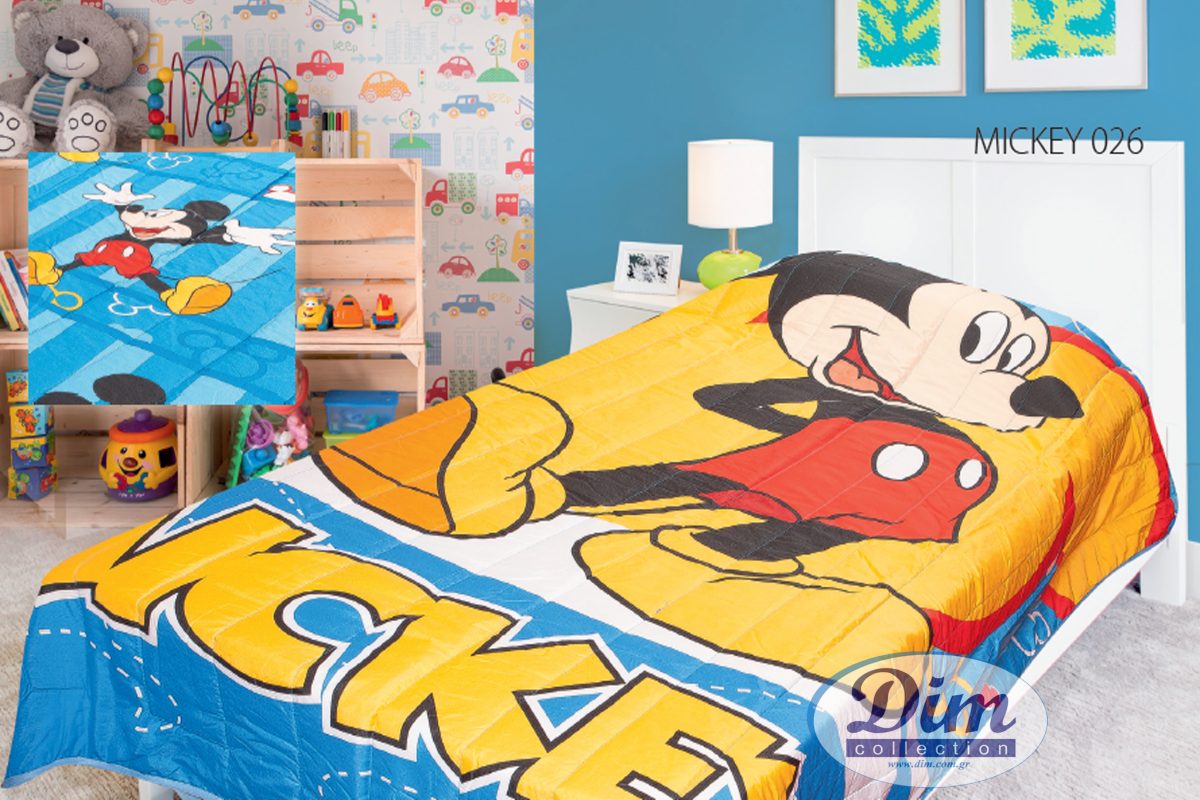 Disney - ΣΗΜΑΝΤΙΚΟ: Σε περίπτωση διαφοράς τιμής από το κατάστημα ισχύει παντα και μόνο η τιμή του καταστήματος Πάπλωμα Διπλής Όψεως Μονό 160x250εκ. Mickey 026 Digital