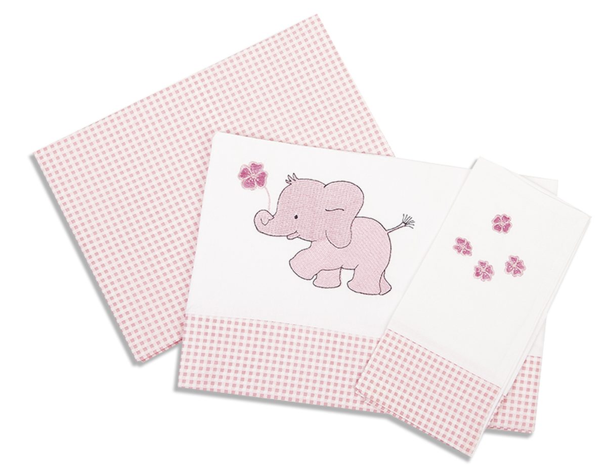 Σετ Σεντόνια Βαμβακερά Κούνιας 120x170εκ. Ελεφαντάκι 17 Dimcol (Ύφασμα: Βαμβάκι...