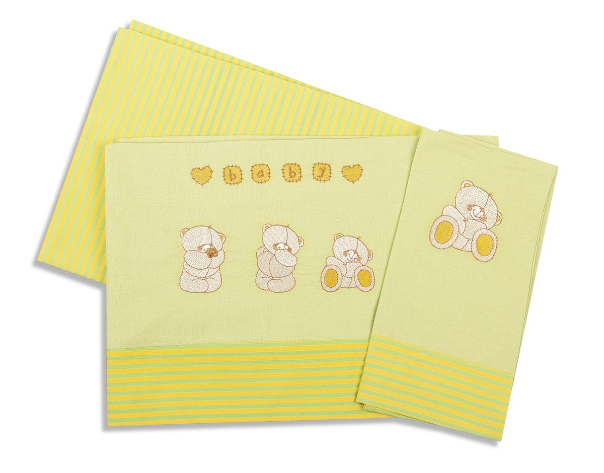 Σεντόνια, Μαξιλαροθήκες 24home - ΣΗΜΑΝΤΙΚΟ: Σε περίπτωση διαφοράς τιμής από το κατάστημα ισχύει παντα και μόνο η τιμή του καταστήματος Σετ Σεντόνια Μπεμπέ 120x170εκ. Αρκουδάκια 110 Dimcol. (