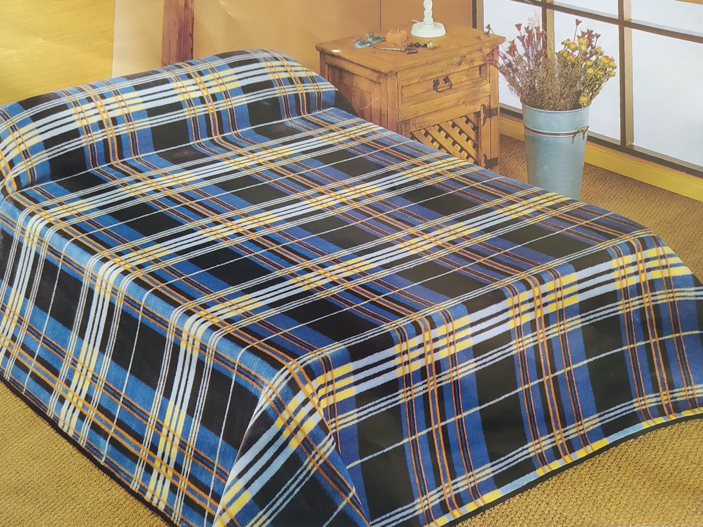 Κουβέρτα Acrylic-Polyester Υπέρδιπλη 220x240εκ. Ισπανίας Paduana Blue DIMcol (Χρώμα: Μπλε,...