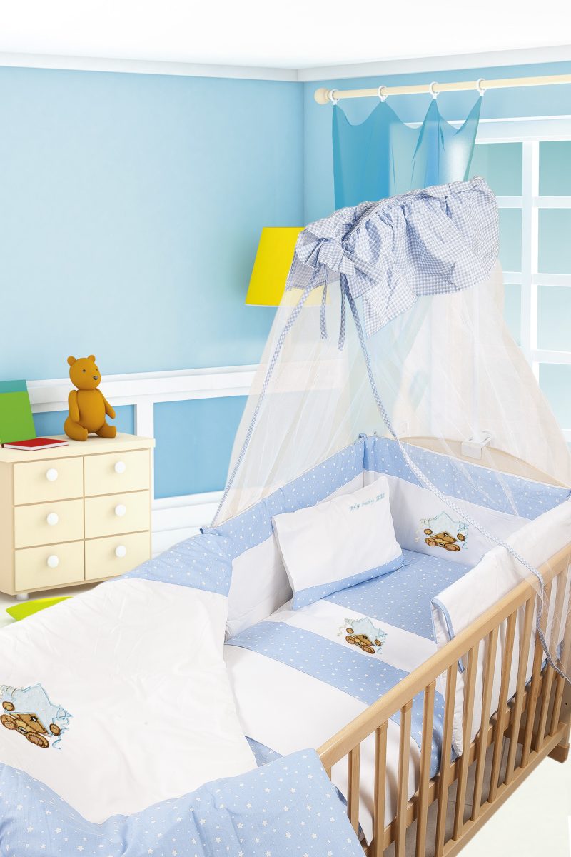 Πάπλωμα Βαμβακερό Κούνιας 100x140εκ. Αστέρι 127 White-L