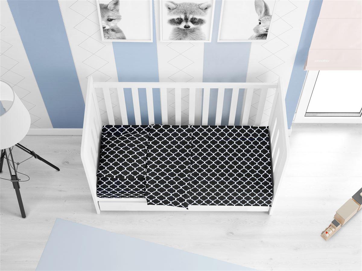 Σετ Σεντόνια Βαμβακερά Κούνιας 120x160εκ. Windows 176 Dark Blue-White DIMcol...