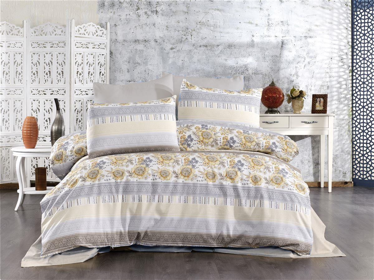 DimCol Παπλωματοθήκη Polycotton Μονή 160x240εκ. Ηλιαχτίδα 370 Grey-Beige Dimcol (Χρώμα: Γκρι, Ύφασμα: 70% Βαμβάκι-30% Polyester, Μέγεθος: Μονά) - DimCol - 1935785242237069