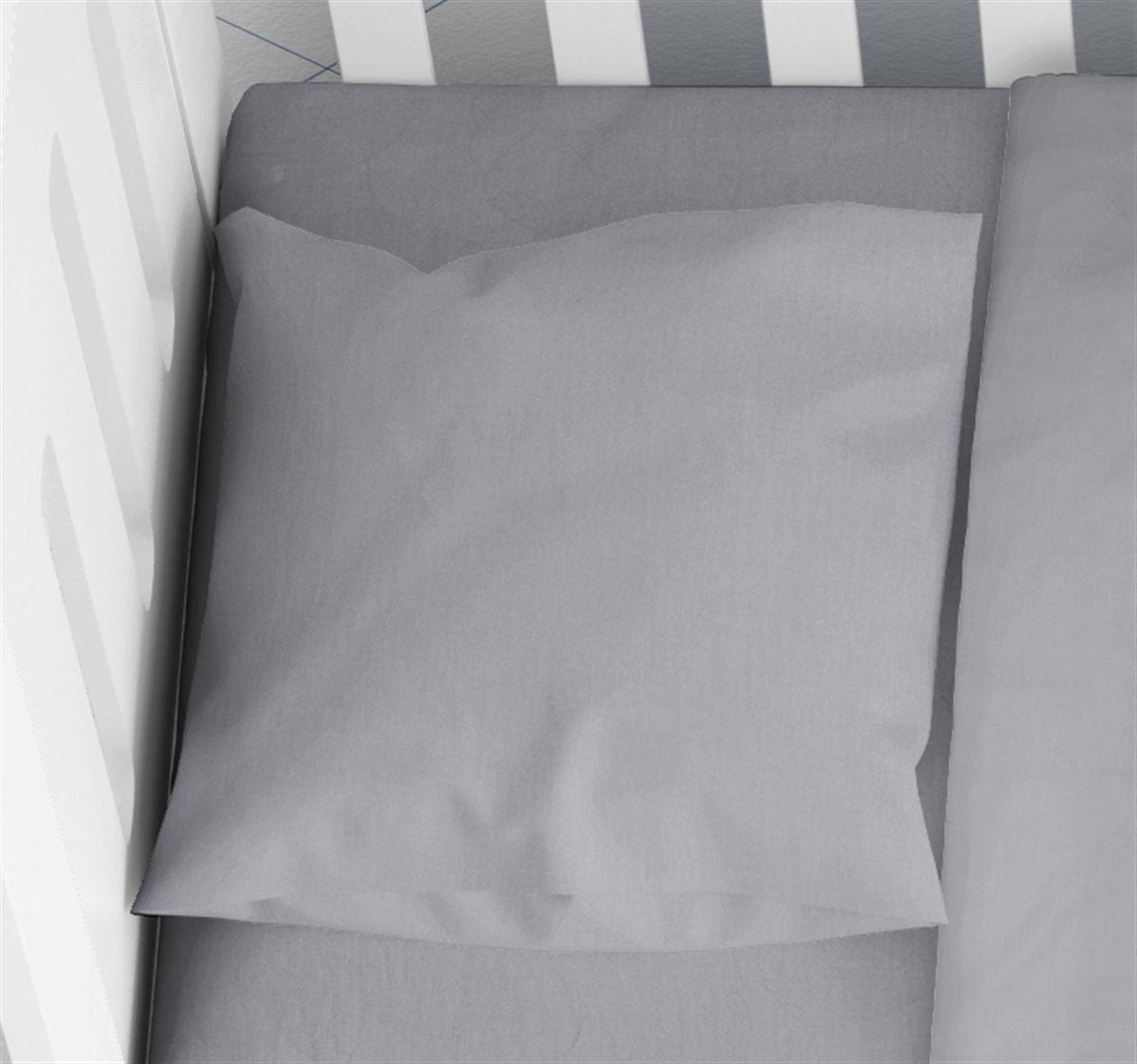 DimCol Μαξιλαροθήκη Μονόχρωμη Βαμβακερή Bebe 35x45εκ. Solid 495 Dark Grey DimCol (Ύφασμα: Βαμβάκι 100%, Χρώμα: Γκρι) - DimCol - 1910817706249592