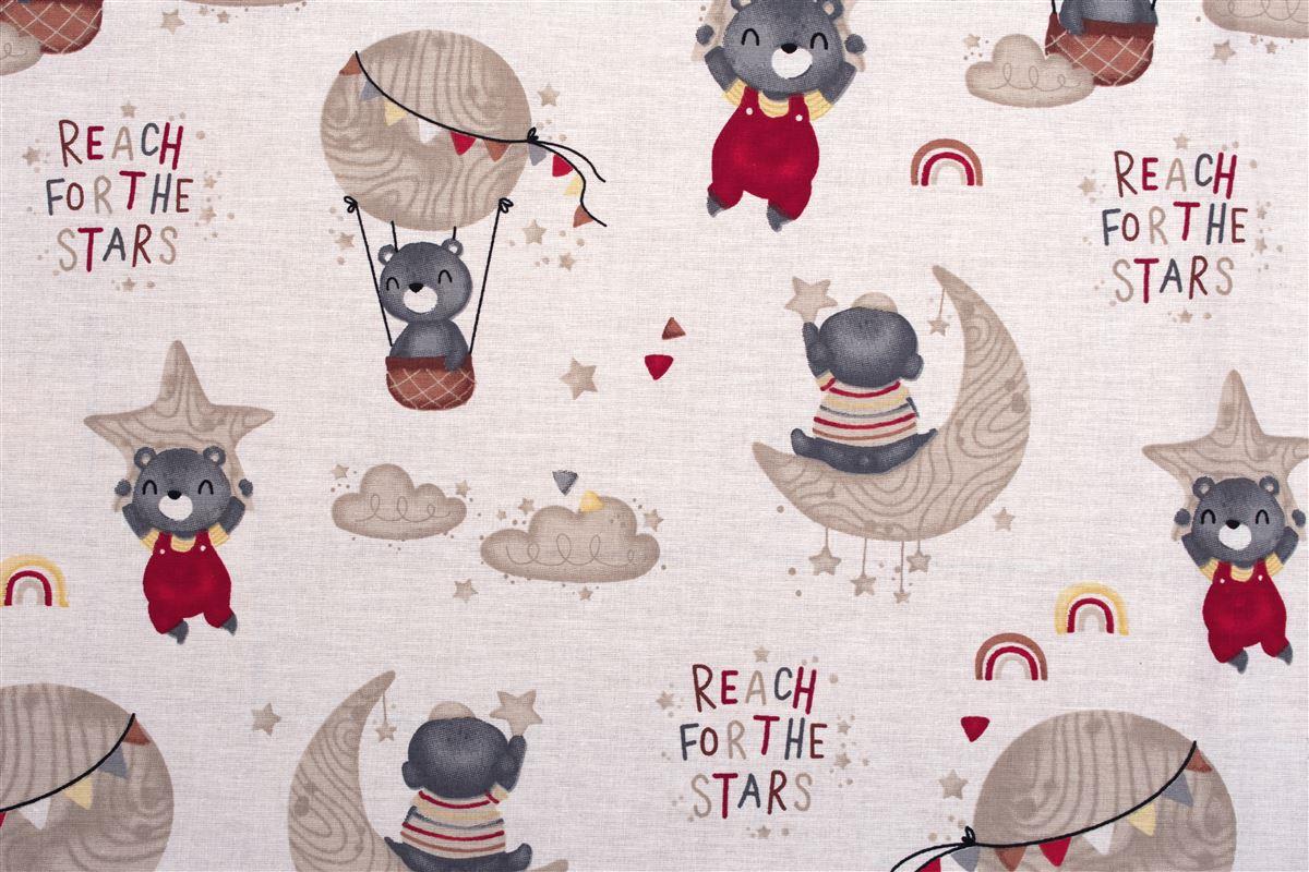 DimCol Πάνα Χασές Bebe Βαμβακερή 80x80εκ. Reach The Stars 190 Beige DimCol (Ύφασμα: Βαμβάκι 100%, Χρώμα: Μπεζ) - DimCol - 1914513610819080