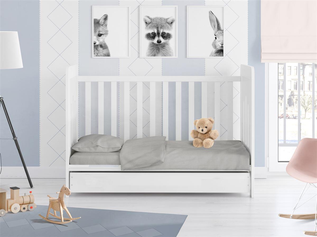 Κουβερλί, Παπλωματοθήκες 24home - ΣΗΜΑΝΤΙΚΟ: Σε περίπτωση διαφοράς τιμής από το κατάστημα ισχύει παντα και μόνο η τιμή του καταστήματος Παπλωματοθήκη Βαμβακερή Κούνιας Μονόχρωμη 120x160εκ. So