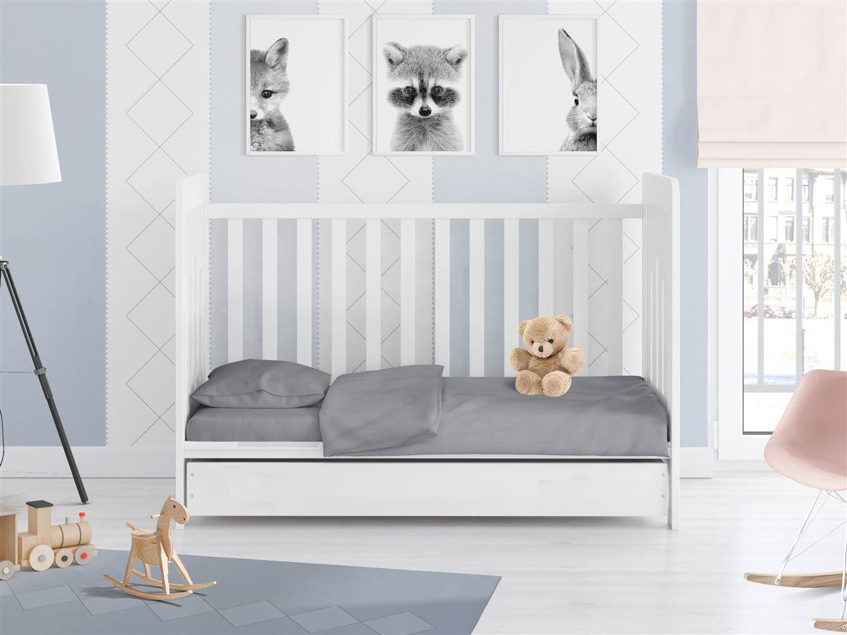 Σεντόνι Μεμονωμένο Βαμβακερό Με Λάστιχο Κούνιας Μονόχρωμο 70x140+15εκ. Solid 495...