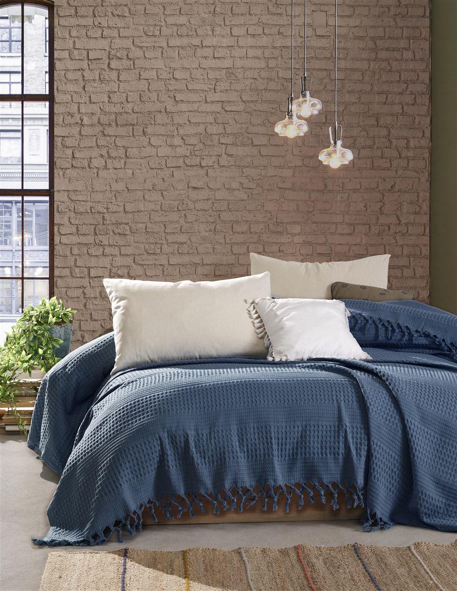 Κουβέρτα Πικέ Βαμβακερή Υπέρδιπλη 220x240εκ. Dobby Petr