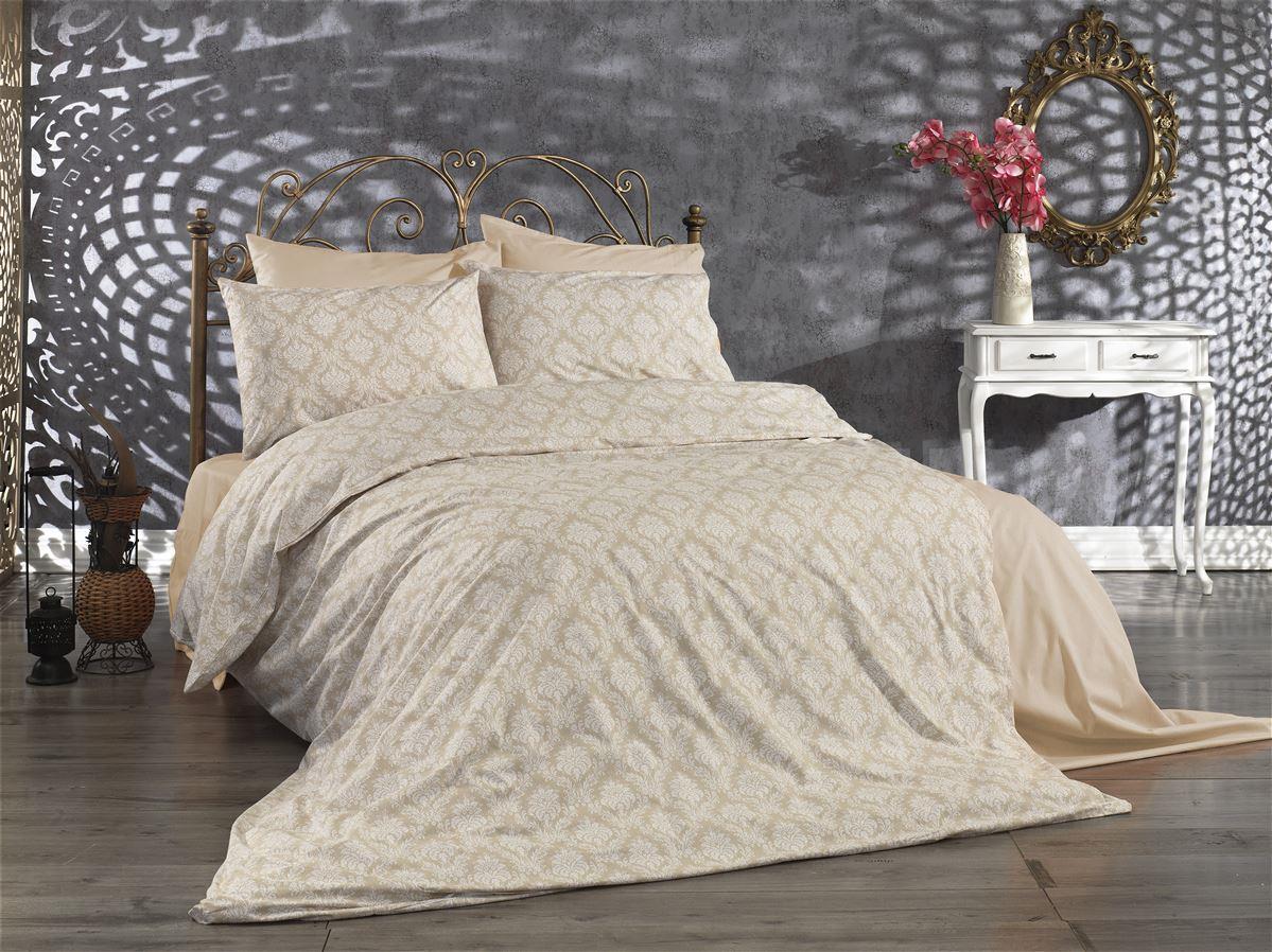 DimCol Παπλωματοθήκη Εμπριμέ Polycotton Μονή 160x240εκ. Οφηλία 275 Beige DimCol (Χρώμα: Μπεζ, Ύφασμα: 70% Βαμβάκι-30% Polyester, Μέγεθος: Μονά) - DimCol - 1935785242427580