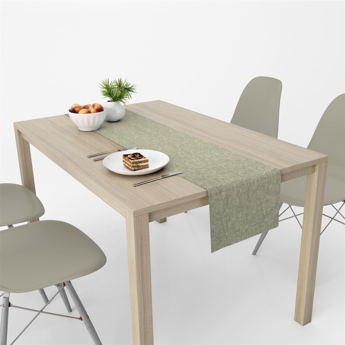 Runner Μονόχρωμο Polycotton Αλέκιαστo 40x180εκ. Panama Olive DimCol (Χρώμα: Λαδί, Ύφασμα: 70% Βαμβάκι-30% Polyester) - DimCol - 1932080988300013