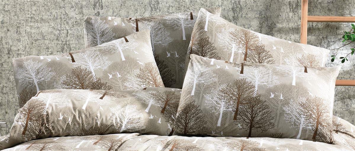 DimCol Μαξιλαροθήκη Φάκελος Polycotton 50x70εκ. Forest 311 Beige Dimcol (Χρώμα: Μπεζ, Ύφασμα: 70% Βαμβάκι-30% Polyester) - DimCol - 33311647020