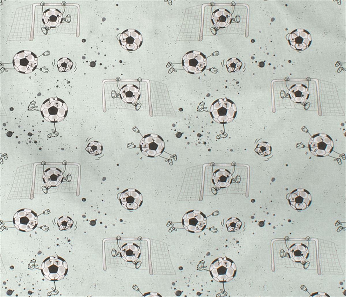 DimCol Πάνα Χασές Bebe Βαμβακερή 80x80εκ. Football 522 Mint Dimcol (Ύφασμα: Βαμβάκι 100%, Χρώμα: Μέντα) - DimCol - 31111328019