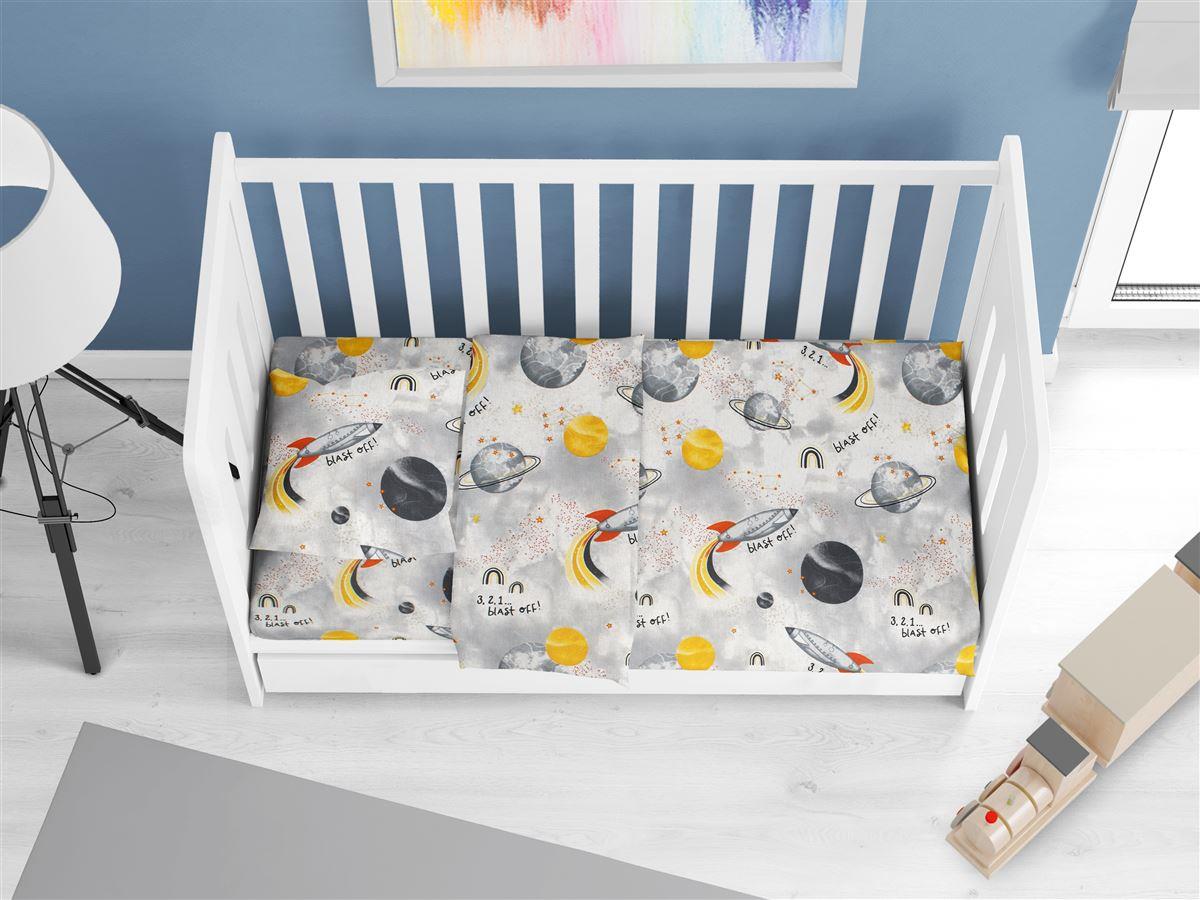 DimCol - ΣΗΜΑΝΤΙΚΟ: Σε περίπτωση διαφοράς τιμής από το κατάστημα ισχύει παντα και μόνο η τιμή του καταστήματος Παπλωματοθήκη Βαμβακερή Κούνιας 120x160εκ. Spaceship 18