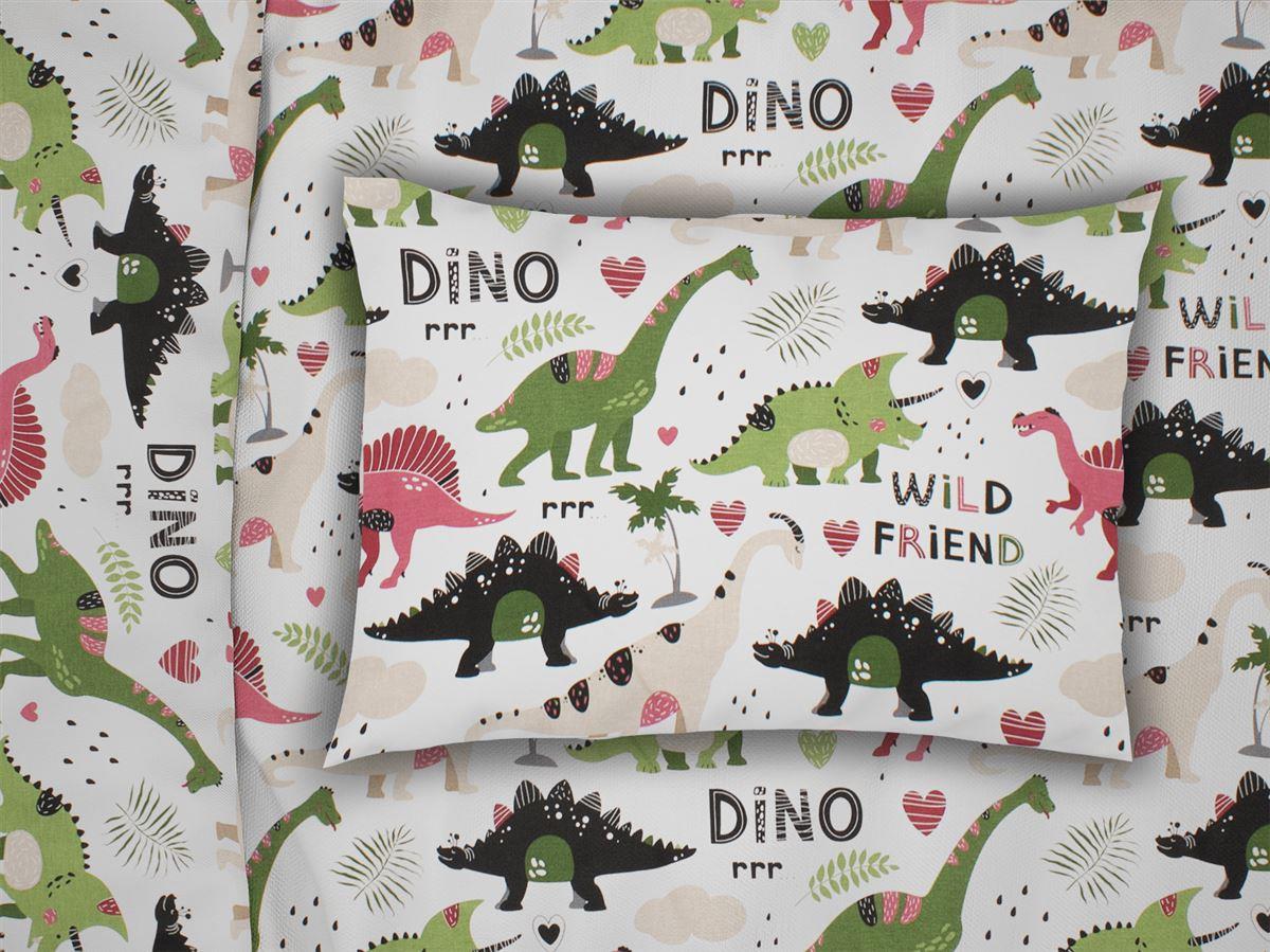 Μαξιλαροθήκη (50×70) Dimcol 518 Dinosaur Multi