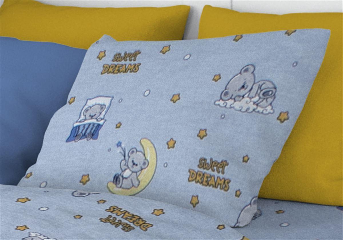 Μαξιλαροθήκη Βαμβακερή 50x70εκ. Sweet Dreams 551 Sky Blue DimCol (Ύφασμα: Βαμβάκι 100%, Χρώμα: Μπλε) - DimCol - 32111647033