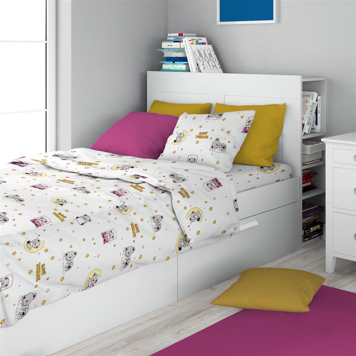 Σεντόνια Μονά (Σετ) 160X240 Dimcol Sweet Dreams 553 Χωρίς Λάστιχο (160×240)