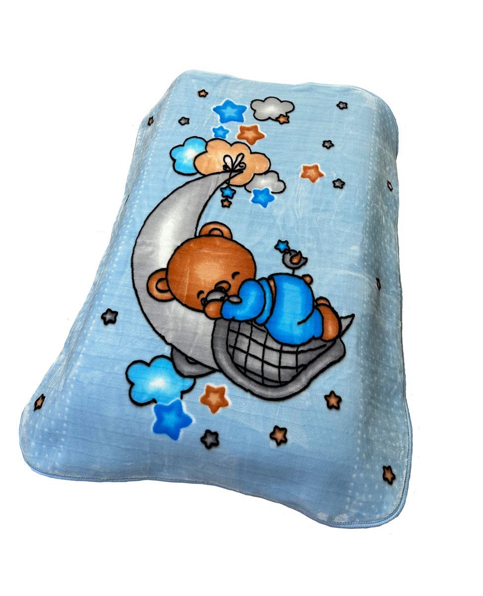 DimCol Κουβέρτα Κούνιας Βελουτέ Polyester 110x140εκ. Crescent Moon 31 Blue DimCol (Ύφασμα: Polyester, Χρώμα: Μπλε, Μέγεθος: Κούνιας) - DimCol - 31462748001