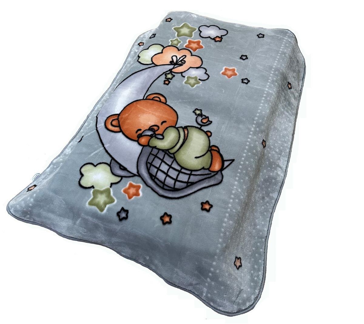 DimCol Κουβέρτα Κούνιας Βελουτέ Polyester 110x140εκ. Crescent Moon 33 Light Grey DimCol (Ύφασμα: Polyester, Χρώμα: Γκρι, Μέγεθος: Κούνιας) - DimCol - 31462748003