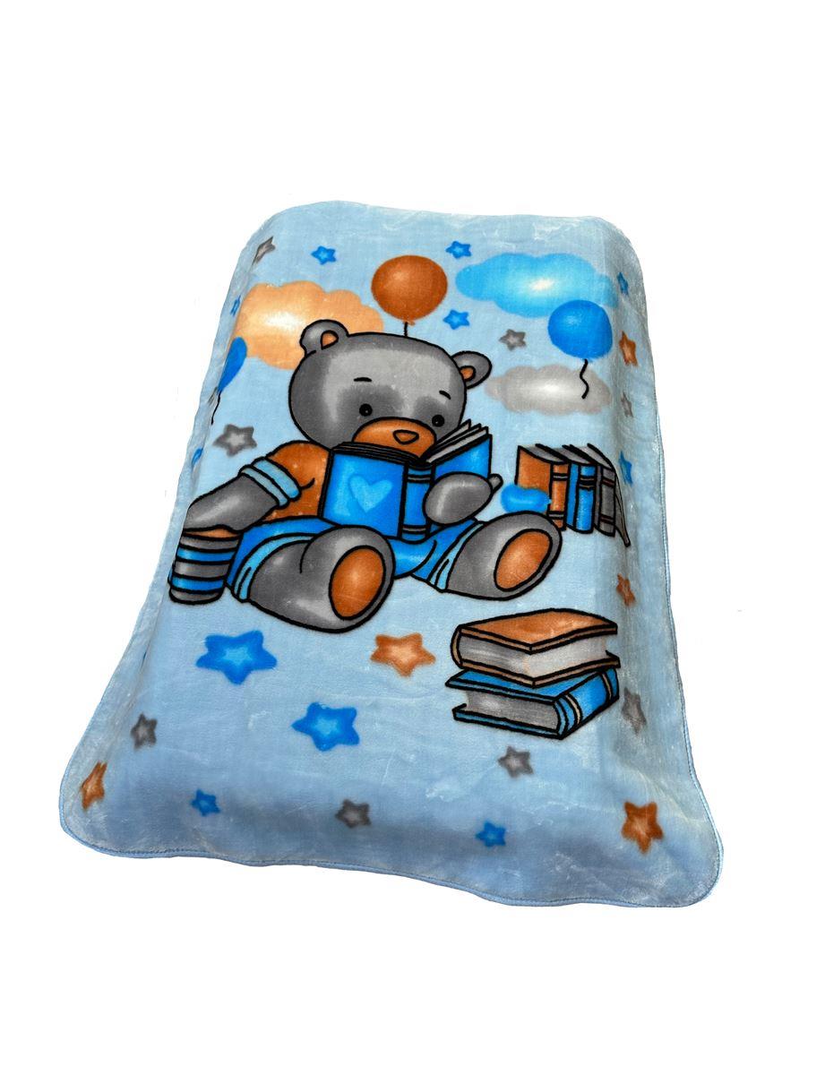 Κουβέρτα Βελουτέ Κούνιας 110X140 Dimcol Studying Bear 36 (110×140)