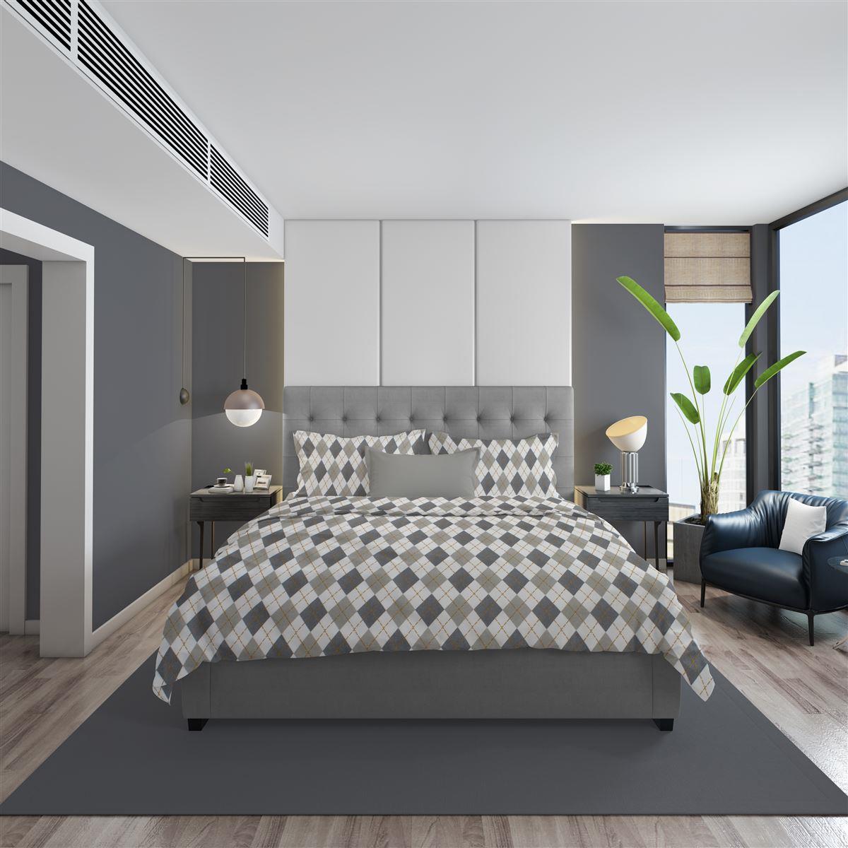 Παπλωματοθήκη Φανελένια Μονή 160x240εκ. Diamond 328 Gre