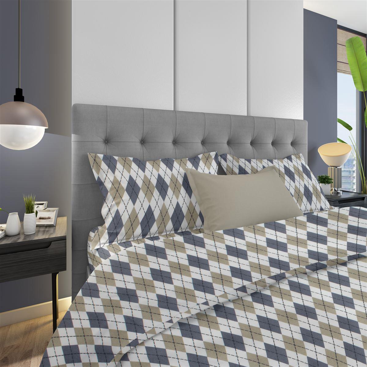 Μαξιλαροθήκη Φάκελος Φανελένια 50x70εκ. Diamond 327 Blu